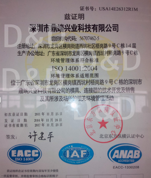 企業(yè)認證及資質(zhì)