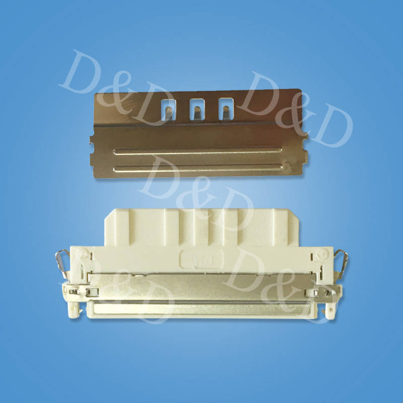 FFC 30PIN 帶尾扣白色 主體+鐵片