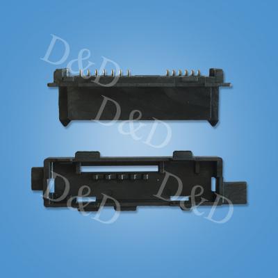 SATA-13P(6+7)焊板式母座+后蓋